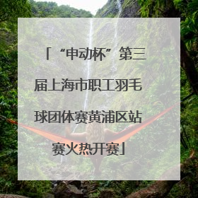 “申动杯”第三届上海市职工羽毛球团体赛黄浦区站赛火热开赛