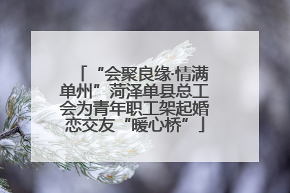 “会聚良缘·情满单州”菏泽单县总工会为青年职工架起婚恋交友“暖心桥”