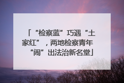“检察蓝”巧遇“土家红”，两地检察青年“闹”出法治新名堂