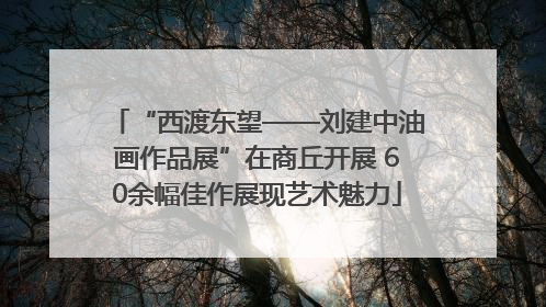 “西渡东望——刘建中油画作品展”在商丘开展 60余幅佳作展现艺术魅力