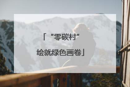 “零碳村” 绘就绿色画卷