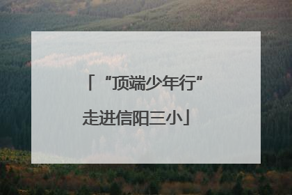 “顶端少年行”走进信阳三小