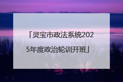 灵宝市政法系统2025年度政治轮训开班