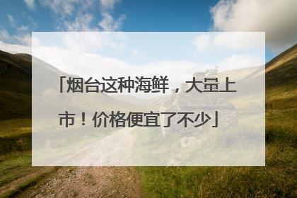 烟台这种海鲜，大量上市！价格便宜了不少