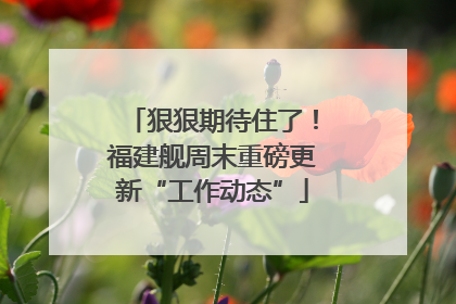 狠狠期待住了！福建舰周末重磅更新“工作动态”