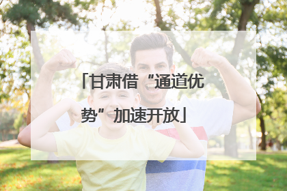 甘肃借“通道优势”加速开放