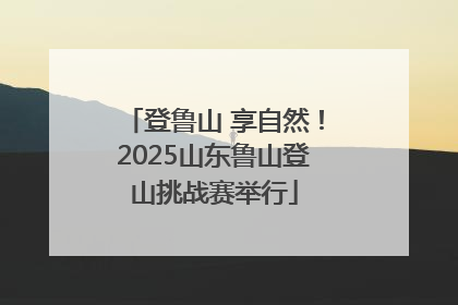 登鲁山 享自然！2025山东鲁山登山挑战赛举行