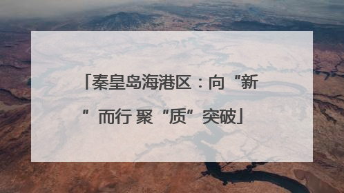 秦皇岛海港区：向“新”而行 聚“质”突破