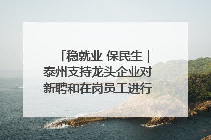稳就业 保民生｜泰州支持龙头企业对新聘和在岗员工进行实训——到岗就能用 用了就见效