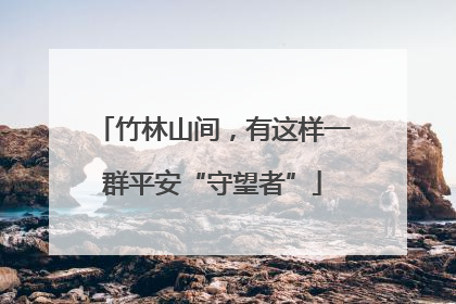 竹林山间，有这样一群平安“守望者”