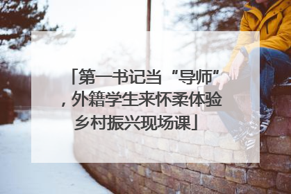 第一书记当“导师”，外籍学生来怀柔体验乡村振兴现场课