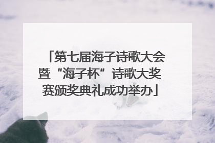 第七届海子诗歌大会暨“海子杯”诗歌大奖赛颁奖典礼成功举办