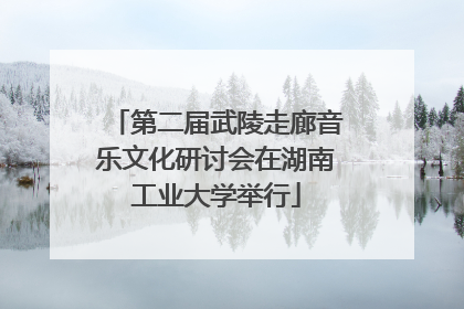第二届武陵走廊音乐文化研讨会在湖南工业大学举行