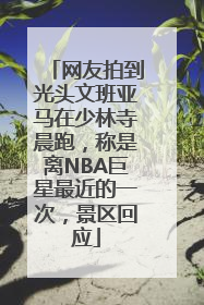 网友拍到光头文班亚马在少林寺晨跑，称是离NBA巨星最近的一次，景区回应