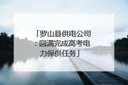 罗山县供电公司：圆满完成高考电力保供任务