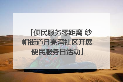 便民服务零距离 纱帽街道月亮湾社区开展便民服务日活动