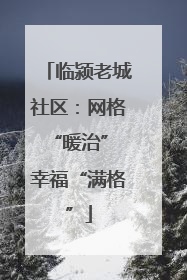 临颍老城社区：网格“暖治” 幸福“满格”
