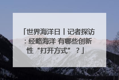 世界海洋日丨记者探访：经略海洋 有哪些创新性“打开方式”？
