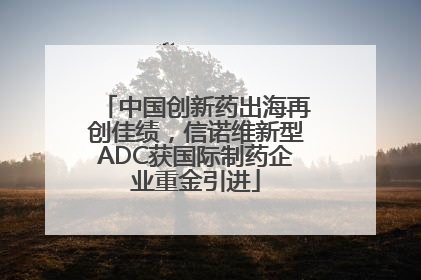 中国创新药出海再创佳绩，信诺维新型ADC获国际制药企业重金引进