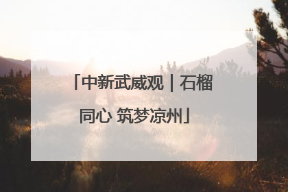 中新武威观｜石榴同心 筑梦凉州