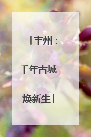 丰州：千年古城焕新生