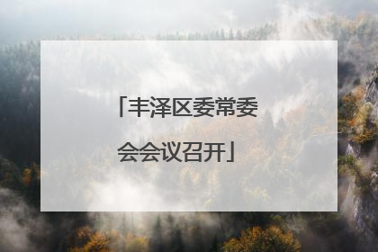 丰泽区委常委会会议召开