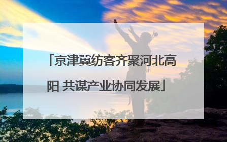 京津冀纺客齐聚河北高阳 共谋产业协同发展