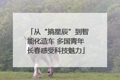 从“摘星辰”到智能化造车 多国青年长春感受科技魅力