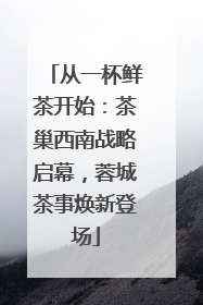 从一杯鲜茶开始：茶巢西南战略启幕，蓉城茶事焕新登场