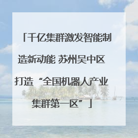 千亿集群激发智能制造新动能 苏州吴中区打造“全国机器人产业集群第一区”