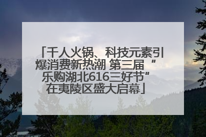 千人火锅、科技元素引爆消费新热潮 第三届“乐购湖北616三好节”在夷陵区盛大启幕