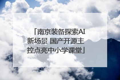 南京装备探索AI新场景 国产开源主控点亮中小学课堂