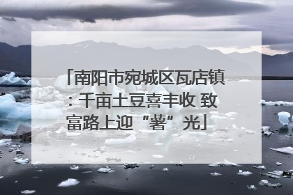南阳市宛城区瓦店镇：千亩土豆喜丰收 致富路上迎“薯”光