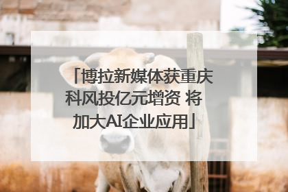 博拉新媒体获重庆科风投亿元增资 将加大AI企业应用