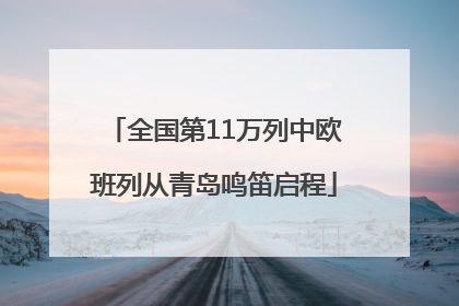 全国第11万列中欧班列从青岛鸣笛启程