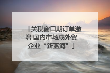 关税窗口期订单激增 国内市场成外贸企业“新蓝海”