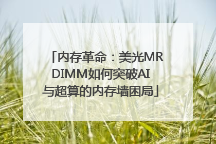 内存革命：美光MRDIMM如何突破AI与超算的内存墙困局