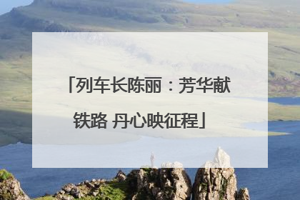 列车长陈丽：芳华献铁路 丹心映征程