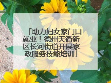 助力妇女家门口就业！德州天衢新区长河街道开展家政服务技能培训