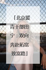 北京援青干部田宁：双向奔赴拓宽致富路