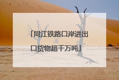 同江铁路口岸进出口货物超千万吨