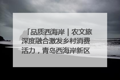 品质西海岸｜农文旅深度融合激发乡村消费活力，青岛西海岸新区的乡村振兴实践
