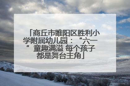 商丘市睢阳区胜利小学附属幼儿园：“六一”童趣满溢 每个孩子都是舞台主角