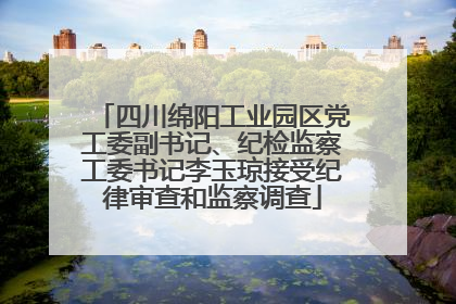四川绵阳工业园区党工委副书记、纪检监察工委书记李玉琼接受纪律审查和监察调查