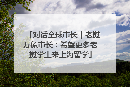 对话全球市长｜老挝万象市长：希望更多老挝学生来上海留学