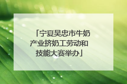 宁夏吴忠市牛奶产业挤奶工劳动和技能大赛举办