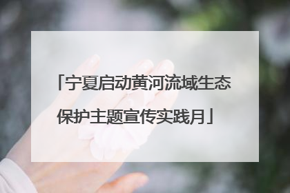 宁夏启动黄河流域生态保护主题宣传实践月