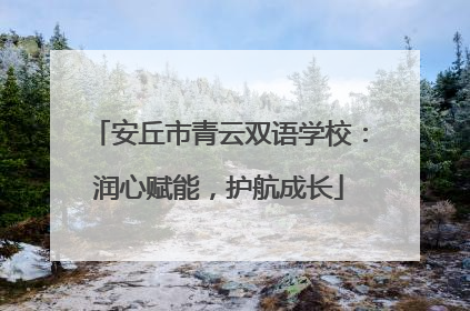 安丘市青云双语学校：润心赋能，护航成长