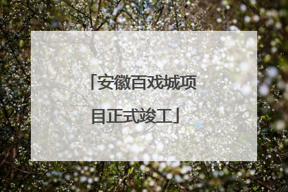 安徽百戏城项目正式竣工