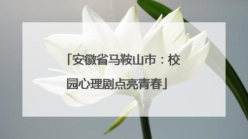 安徽省马鞍山市：校园心理剧点亮青春
